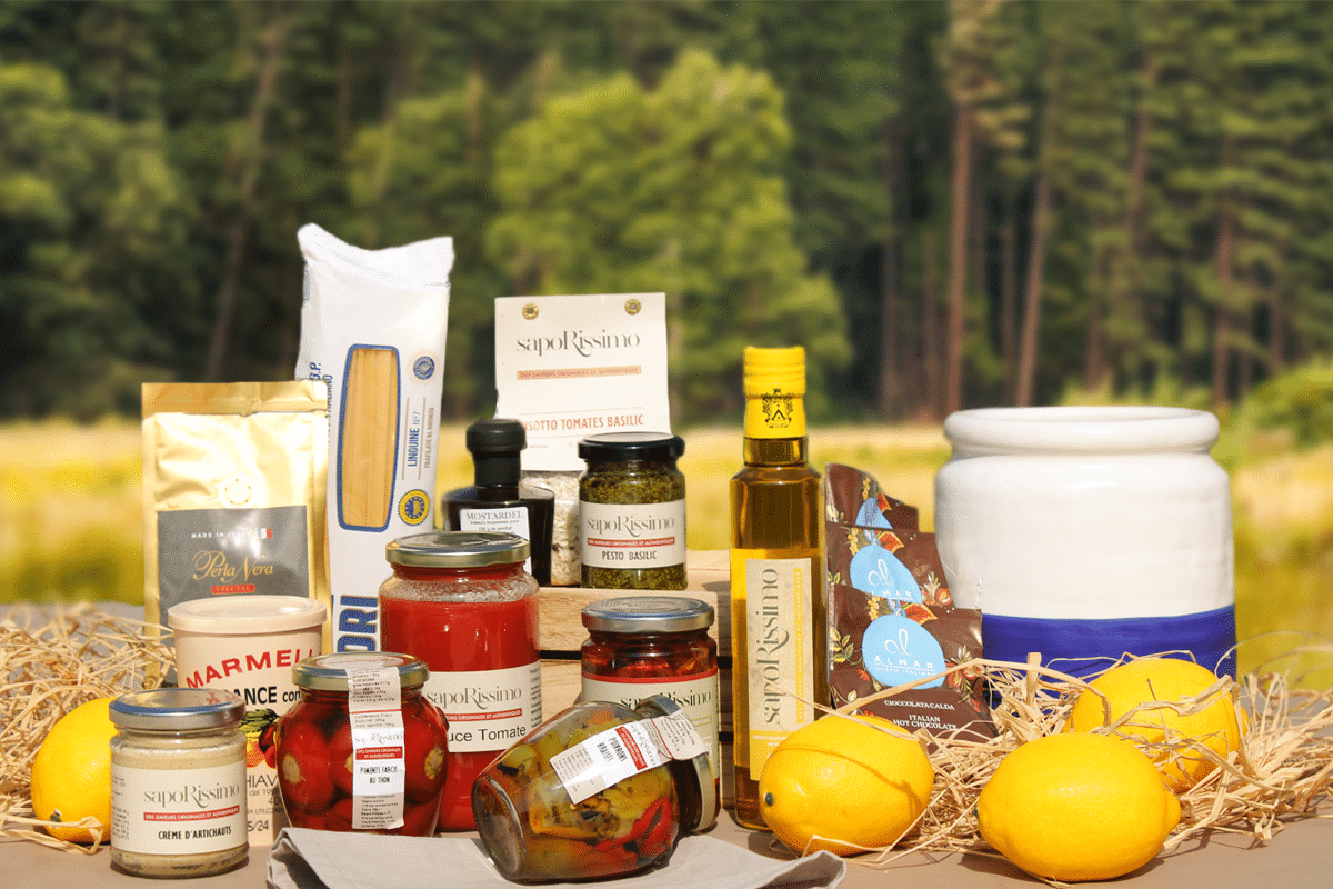 Assortiment de produits italiens Saporissimo